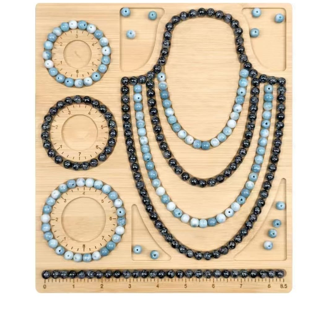 Aundhegrtt For Designing Jewelry Production Boards, Bracelets and Necklaces Handmade Templates and Bead Molds are Used