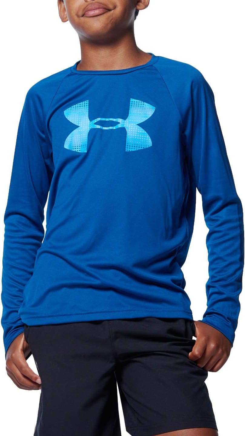 Under Armour Boys Tech Logo Fill Long-Sleeve T-Shirt