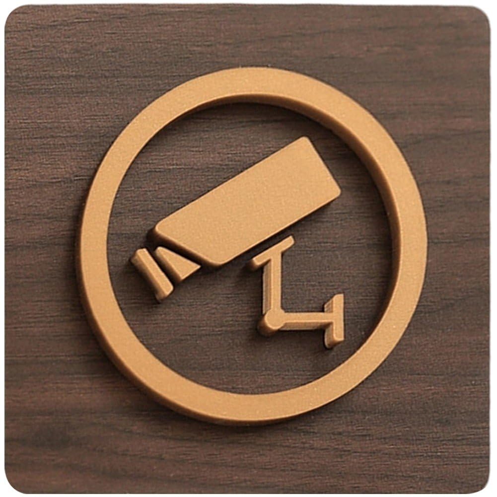 Sslvya Video Surveillance Signs, No Trespassing Sign Private Property Sign, Acrylic, Fade Resistant, Indoor or Outdoor Use