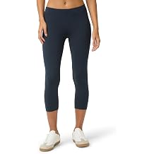 No Nonsense Womens Capri Leggings - Soft Cotton Feel, Comfortable & Perfect for Layering, Gentle Elastic Waistband