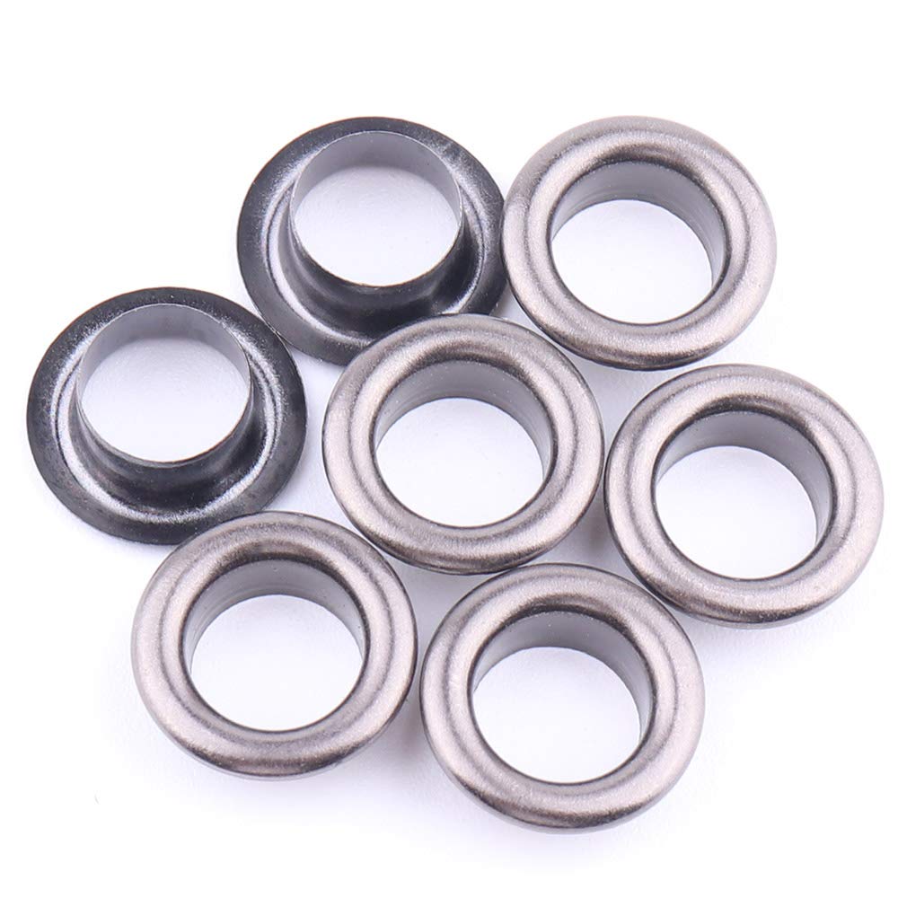8mm Gunmetal Metal Grommet Eyelet with Washer Brass Jewelry Round Eyelet 400pcs