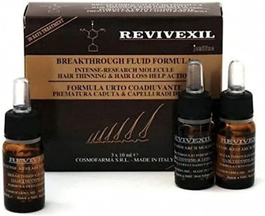 Revivexil Breakthrough Scalp and Hair Therapy Fluid Formula, 3-Count