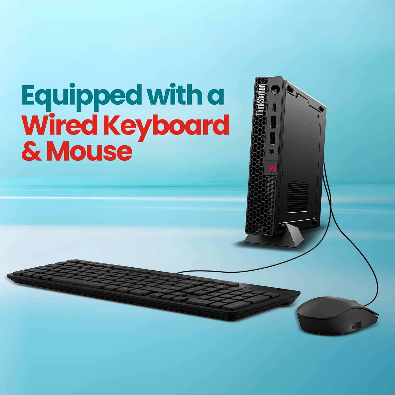 Lenovo ThinkStation P3 Tiny Mini Desktop Workstation, Intel Core i5-14500 Vpro, 32GB DDR5 RAM, 1TB NVMe SSD, Win 11 Pro,Wi-Fi 6 Mini PC Workstation for Engineering，Business，Office