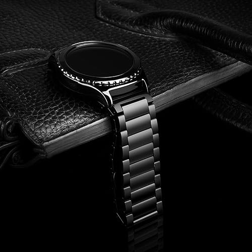 Miniatura 10 de PINHEN Band Compatible with Samsung Galaxy Watch 3 45mm Galaxy Watch 46mm -22mm Stainless Steel Watch Strap Replacement Bracelet Compatible with