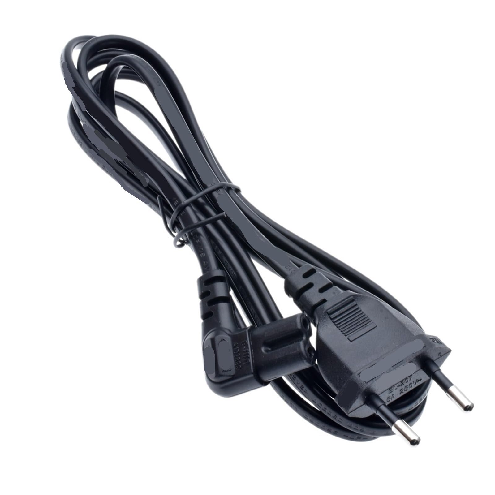 Cable C7 a EU CEE7/16 con ángulo recto de 3 metros para televisores y audio