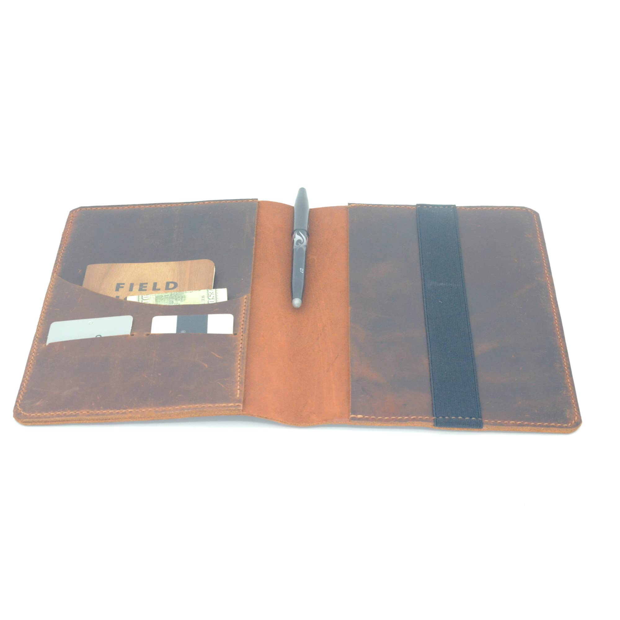 JJNUSA Refillable Gift Leather Notebook for Leuchtturm 1917 A5 Writing Vintage Leather Travel Journal Cover for Rocketbook Moleskin Medium - Image 2