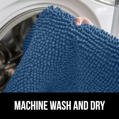 Miniatura 7 de GORILLA GRIP Alfombra de Baño, Chenilla Gruesa, Suave y Absorbente, Alfombras de Microfibra de Secado Rápido, Respaldo de Goma, Alfombras de Ducha