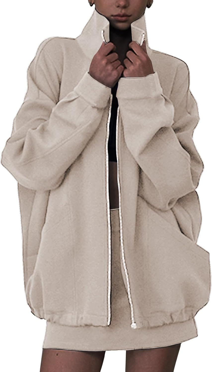 EXLURA Women 2 Piece Sets Fall Outfits 2025 Lounge Set Zip Up Sweatshirts Matching Skorts Sweatsuits Sweat Tracksuit Workout