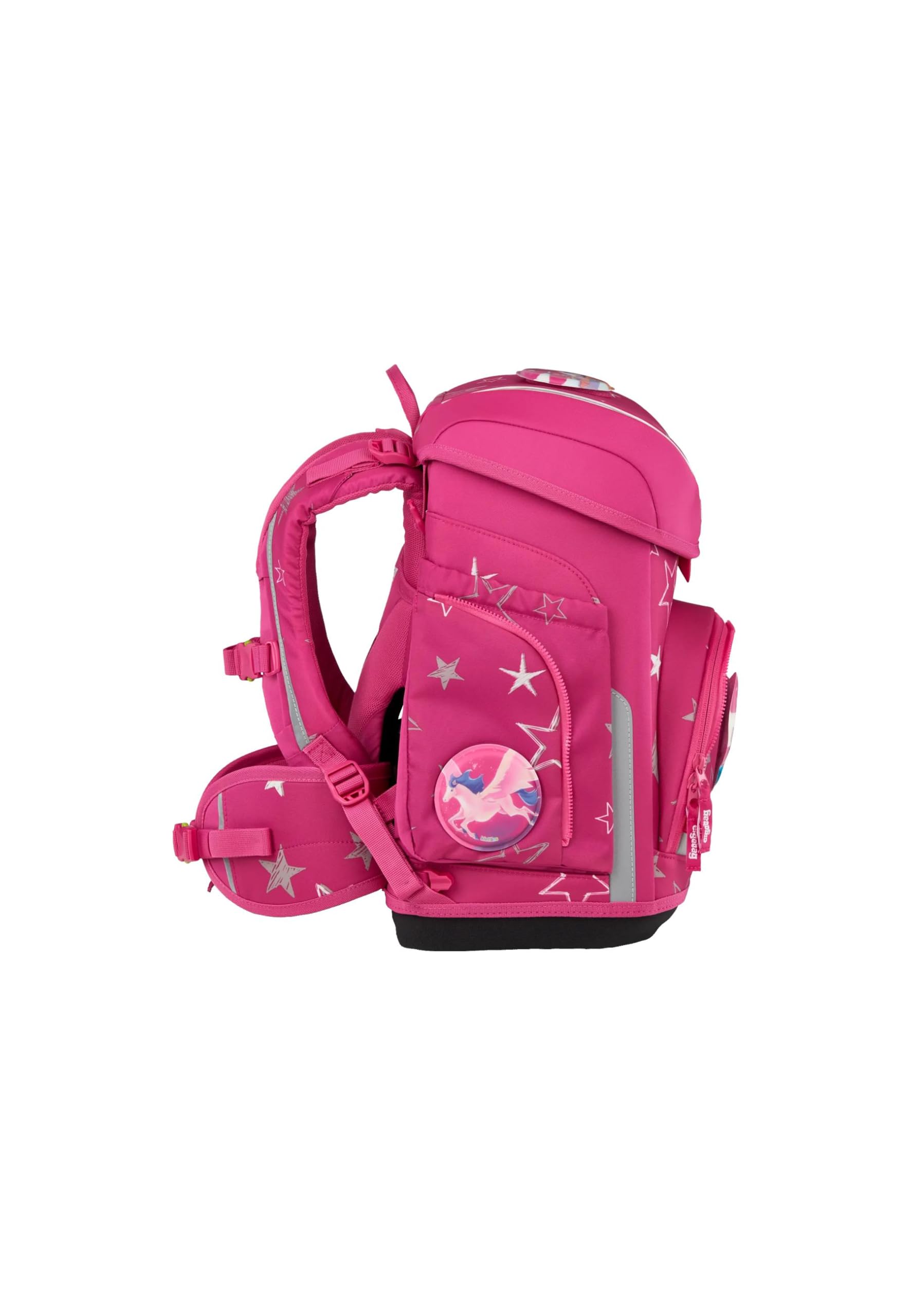 ergobag Schulranzen-Set cubo Bundle Set SternzauBär - Pink | Ergonomischer Schulrucksack Klassisch, 6-teilig, für die 1. Klasse Grundschule, ideal für den Schulstart