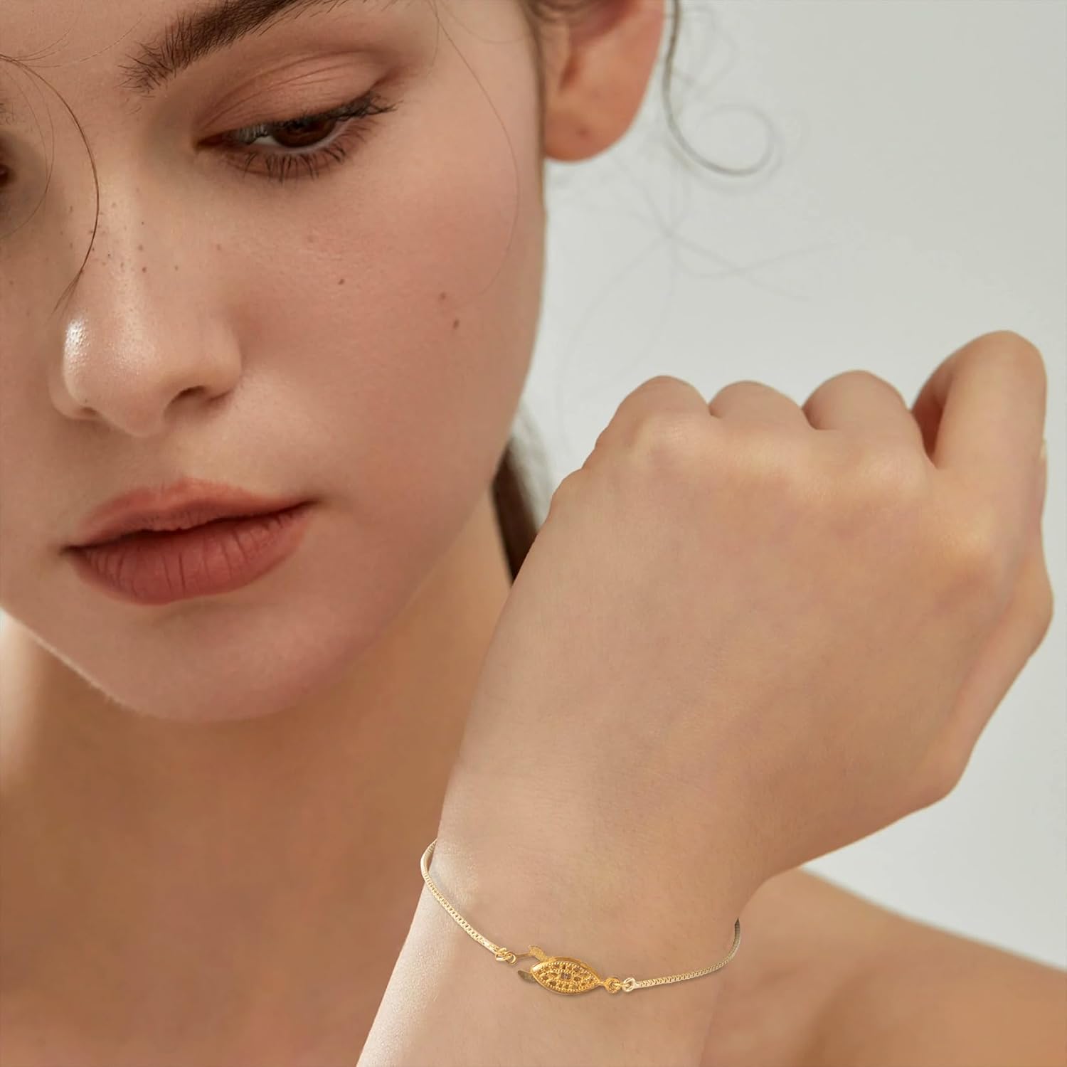 Pndeyo 3pcs Bracelet Chains for Jewelry Making, 18K Gold Plated Brass DIY Slider Bracelet Chain, Adjustable Bracelet Extender with Rhinestones Ends for DIY Bracelet Jewelry Craft - Image 5