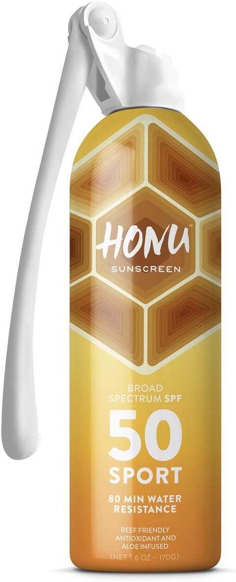 Honu Sunscreen Spray, Reef Friendly 6 oz (2 Pack)