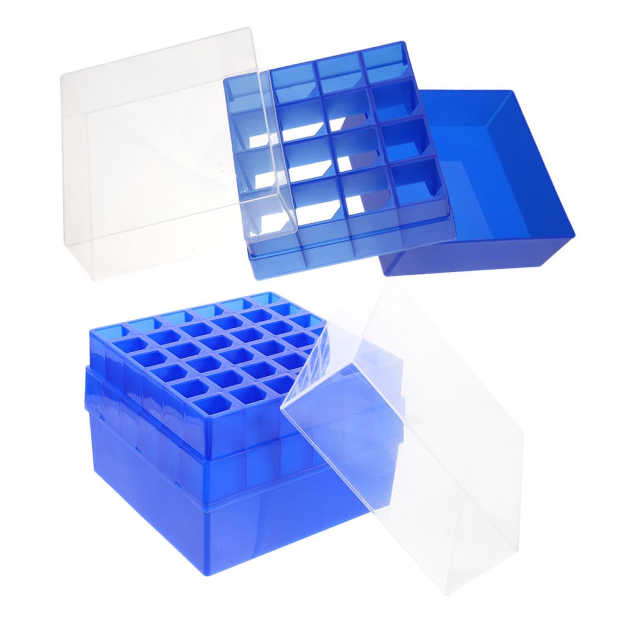 2pezzi Scatole Per Provette Da Laboratorio Contenitori Per Tubetti Di Campionamento Organizer Per Provette Con Scomparti Per Conservazione e Identificazione Campioni