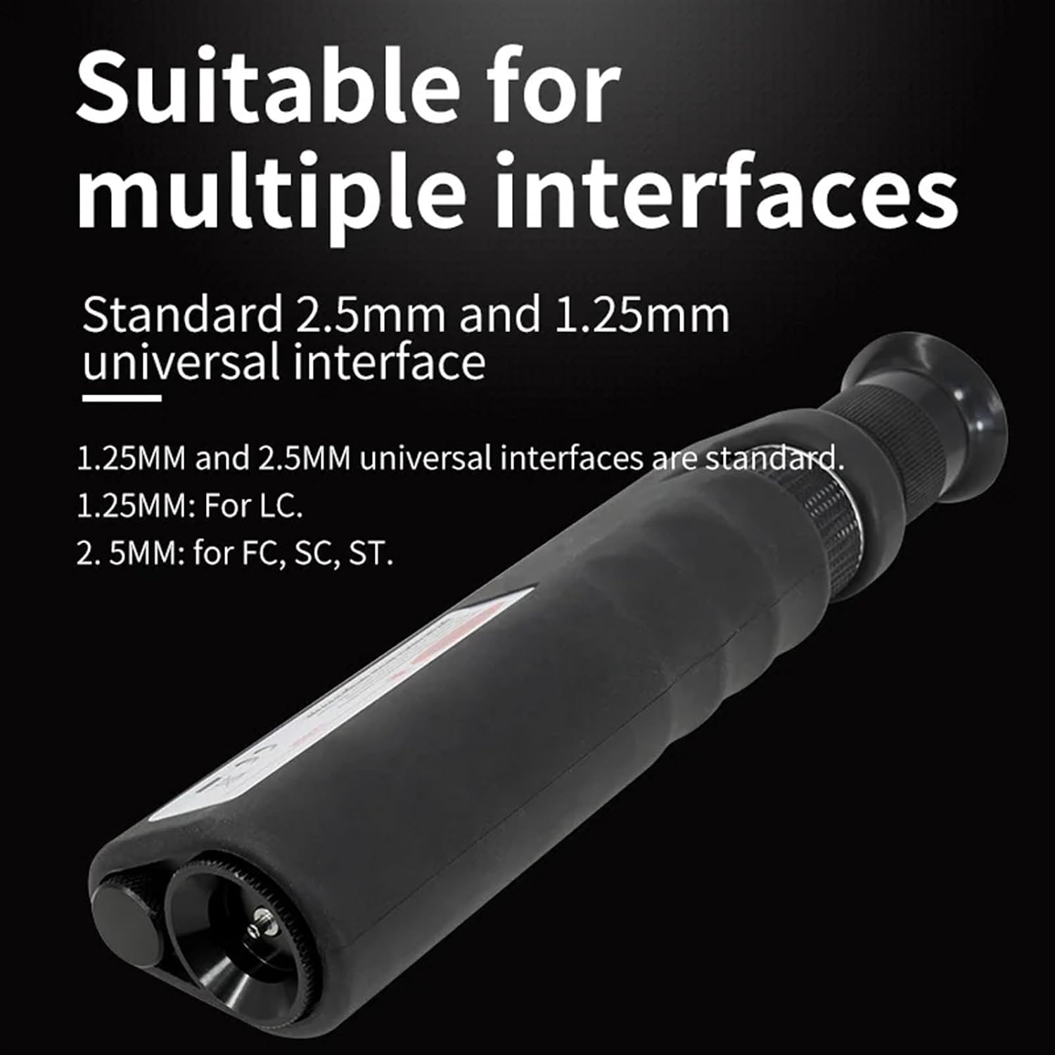 Handheld 400X Fiber Optical Inspection Microscope with 1.25mm&2.5mm Adapter SC FC ST LC