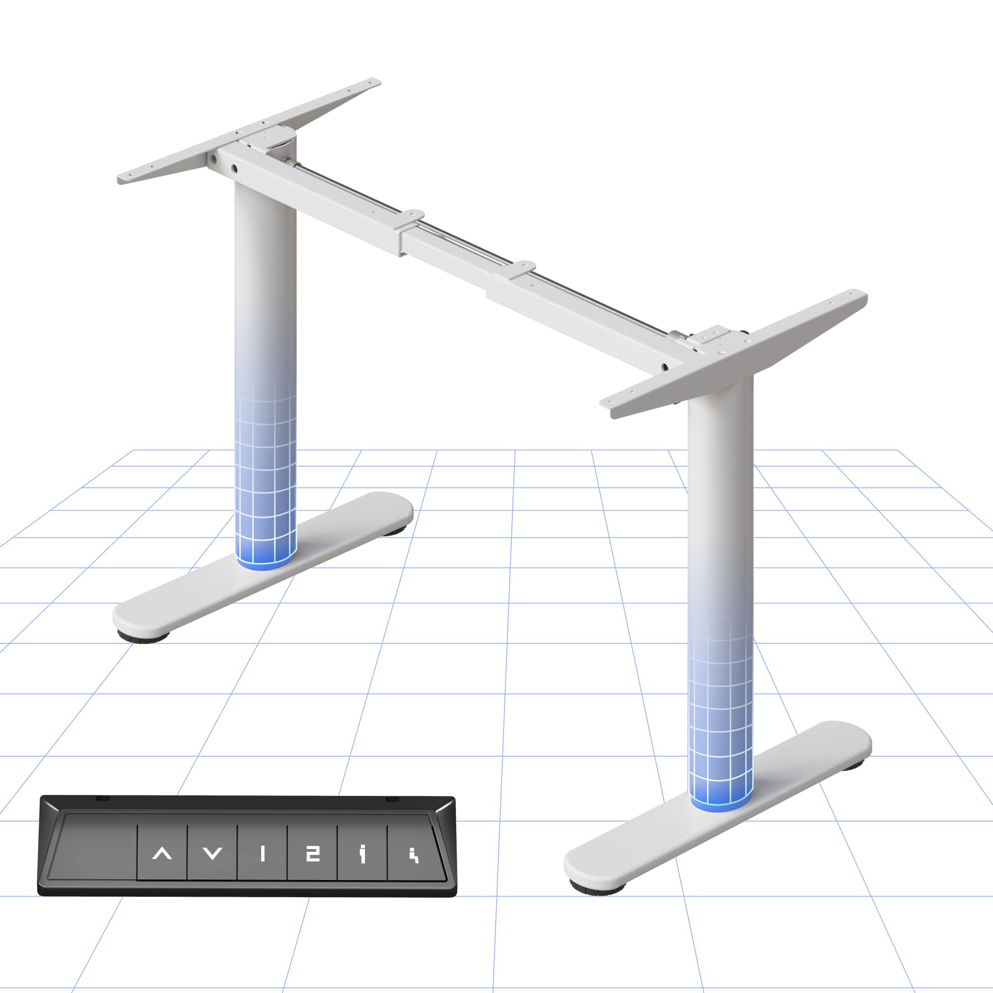 FLEXISPOT Bureau Assis Debout avec 2 Moteurs, 120x80 Une Pièce, 100kg Charge, Bureau Debout Réglable en Hauteur Électrique, Panneau de Contrôle à Fonctions Mémoires(Noir+Noir