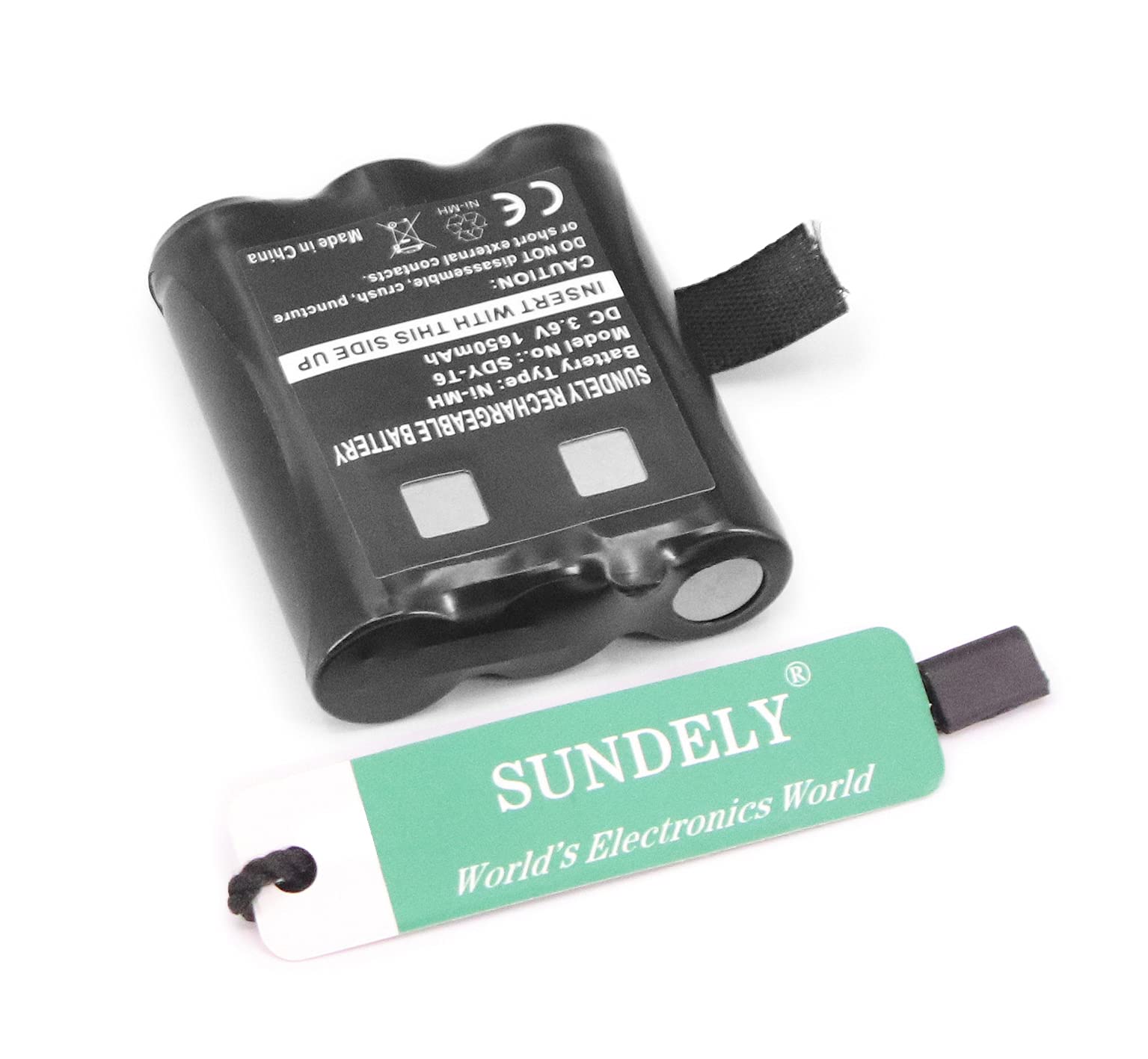 2 X Battery Fit for Motorola Radio TLKR T92 H2O T82 Extreme T62 T605 H2O T800 PMNN4477AR 1532 PMR446 1650mAh 3.6V AA Rechargeable Ni-MH High Capacity Replacement Battery Pack — view 5