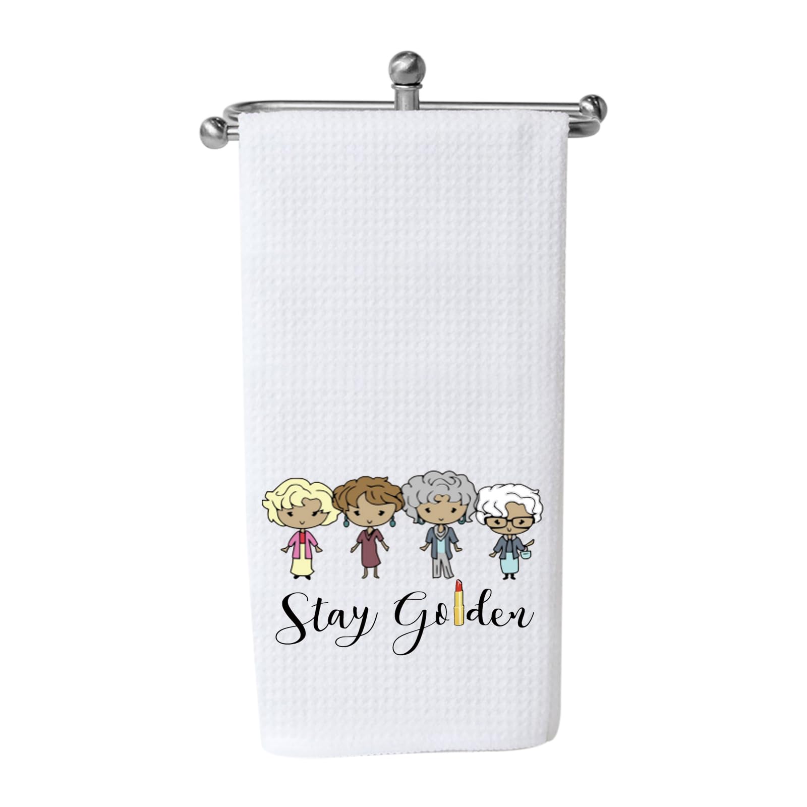 TV Show Inspired Stay Golden Kitchen Home Decor Hostess Gift Flour Sack Towel Dish Towel Hand Towel (Stay Golden Towel)
