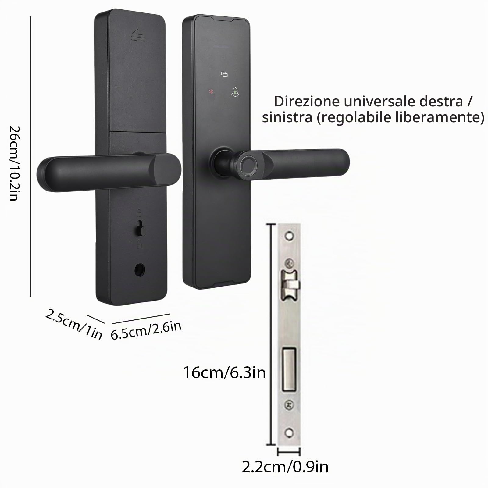 Smart Lock WiFi Keyless Entry Door Lock Ty App/impronta Digitale/password/card/meccanico Metodi di Sblocco per 35-60 Mm Spessore Office Porta della Camera