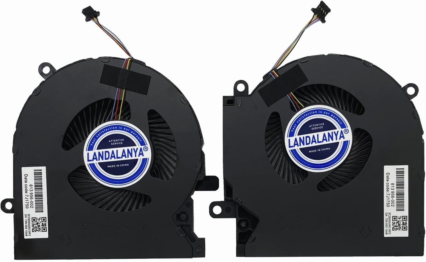 LANDALANYA Replacement New Laptop CPU+GPU Cooling Fan for HP OMEN 15-EK 15-EN TPN-Q236 15-EK0023DX 15-EK0020CA 15-EK0013DX 15-EK0008CA Series M04216-001 ND8CC02-19J22 M04215-001 ND8CC02-19J23 DC12V