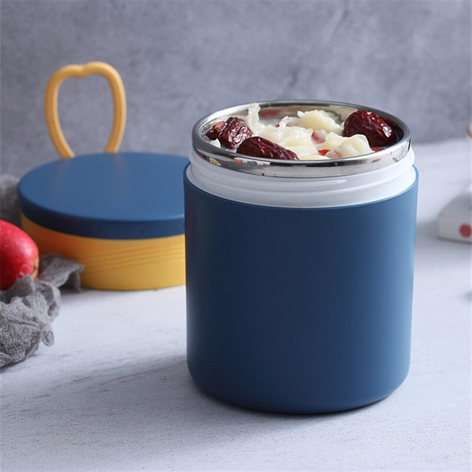 Lunchbox Lunchbox Thermobehälter für Lebensmittel mit Löffel Tragbarer Vakuumbecher Suppe zum Frühstück Küchengeschirr