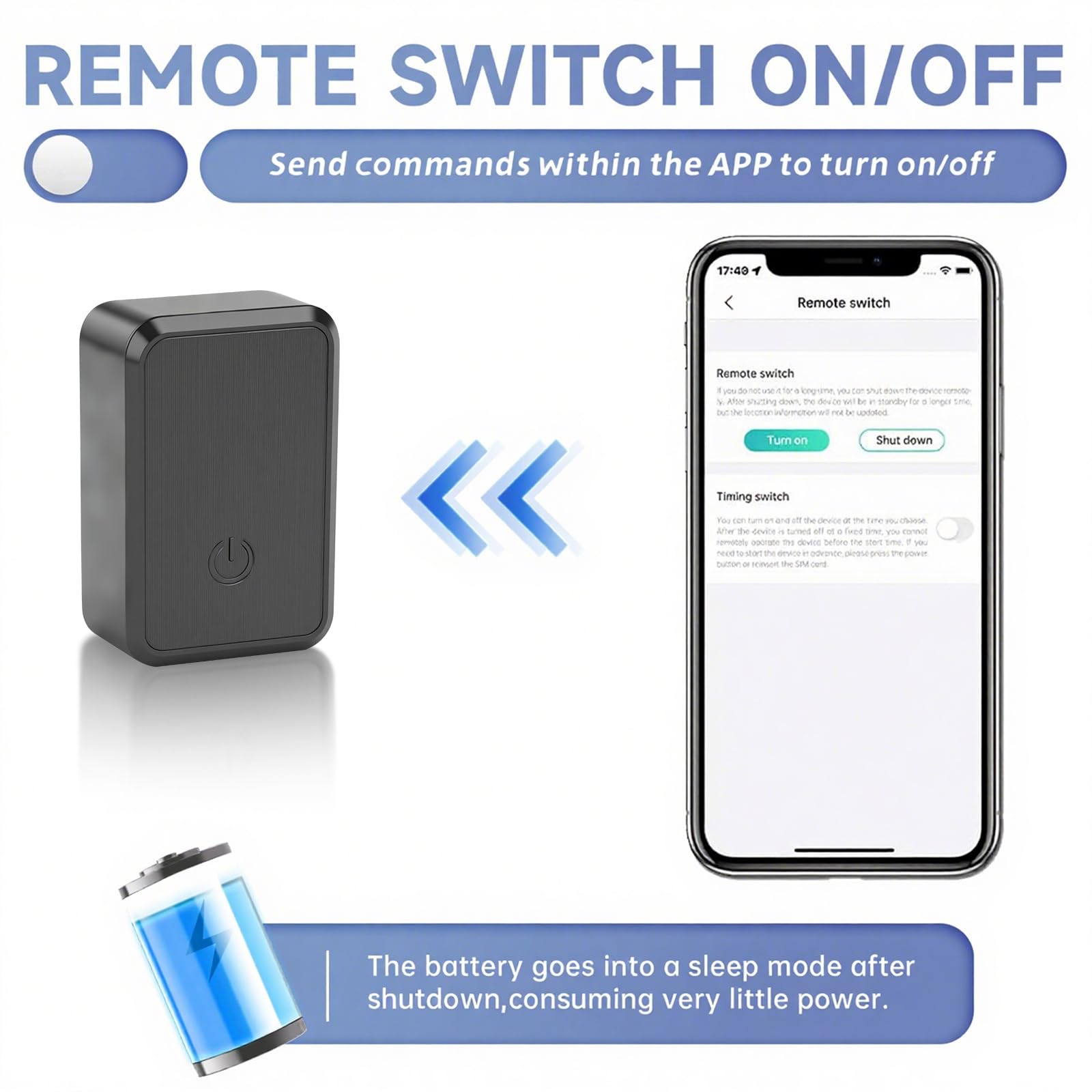 0.8 inch!Hidden Mini GPS Tracker for Vehicles Portable Real Time Magnetic Tracking Device Car Full Global Coverage Location Kids Dogs Trucks Person No Subscription Required Monthly Fee (Medium Size) - image 3