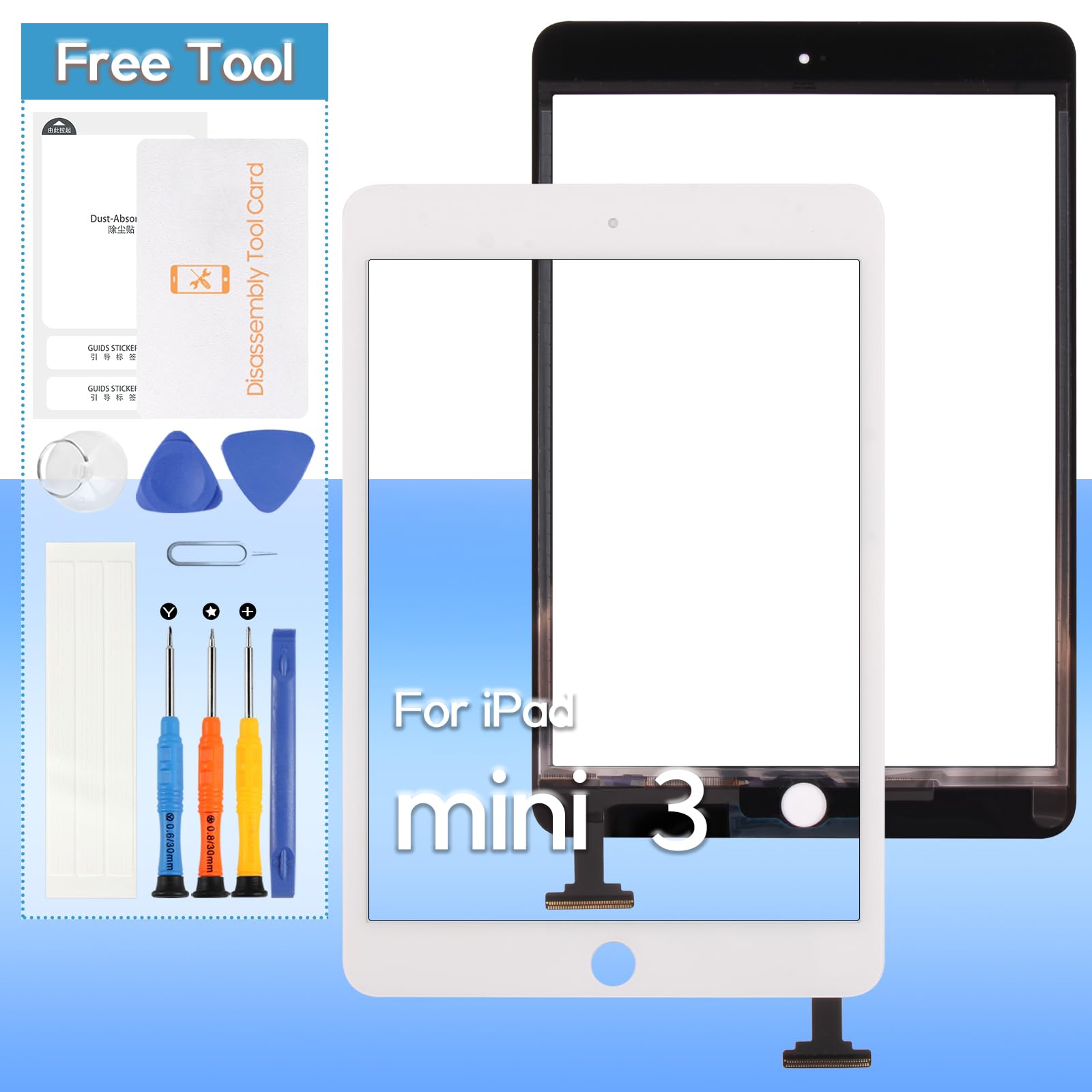 Amazon.co.jp: A-MIND for iPad mini 3 交換修理用タッチパネル 
