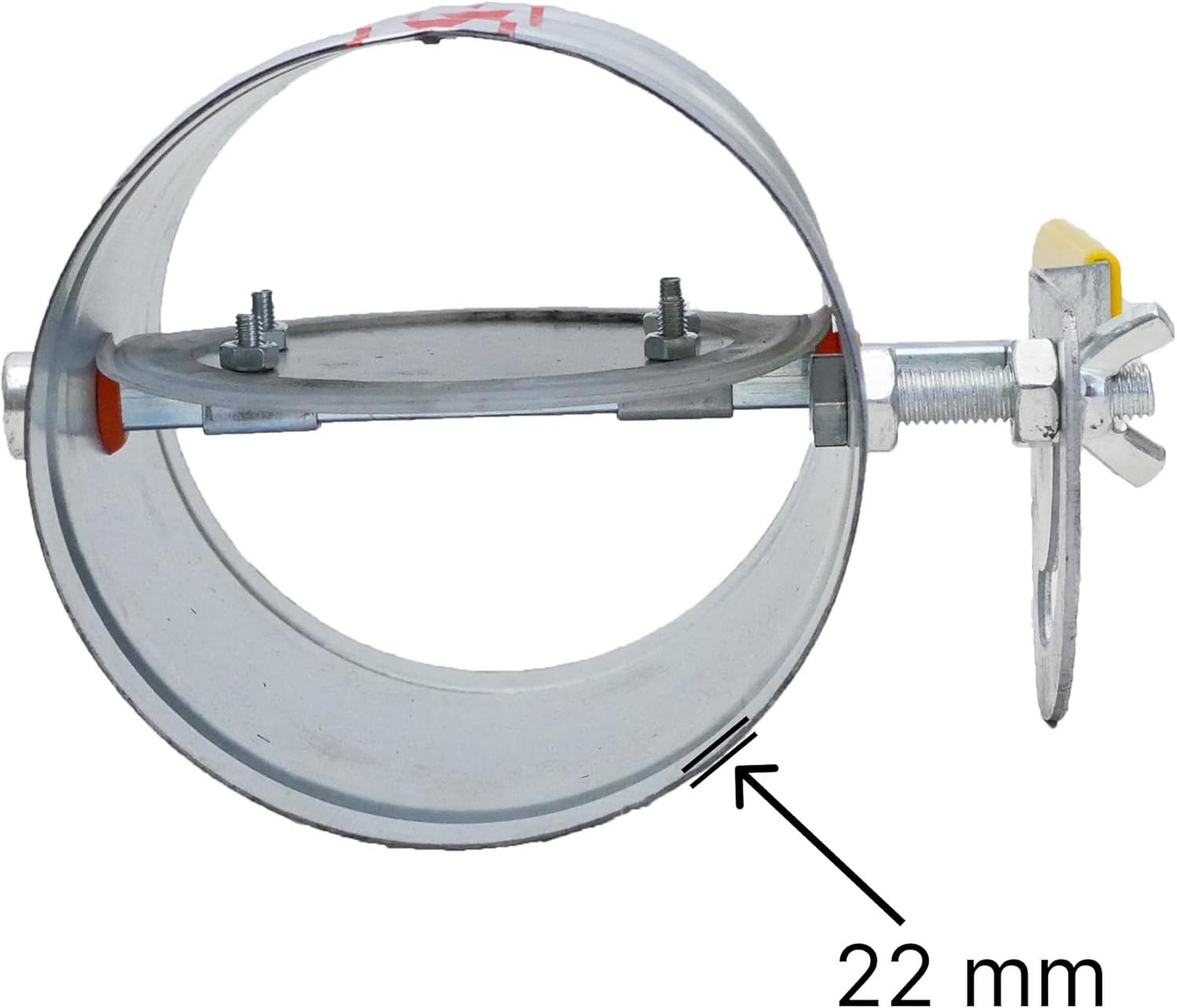 8" HVAC Duct Manual Volume Backdraft Damper with Adjustment Handle Metal Adjustment Airflow Ducting Backdraft Damper Control for Air Ventilation System