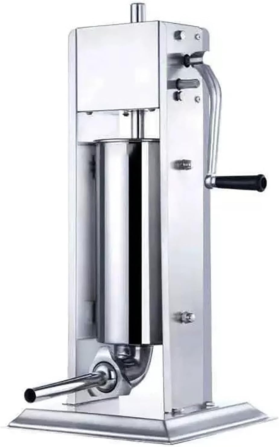 GYPSYFY Manual Sausage Stuffer 5L Stainless Steel Vertical Sausage Maker 2-Speed Heavy Duty Meat Filler with 4 Tubes for Home Commercial Use