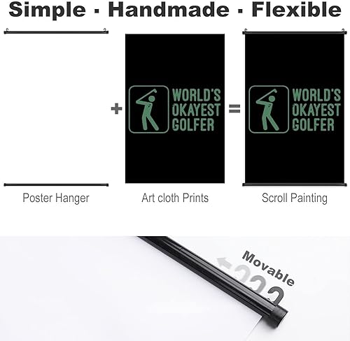 Miniatura 3 de Okayest - Póster de golfista para pared, lienzo para colgar en la pared, pintura para decoración del hogar, obra de arte, imagen, 24 x 36 pulgadas