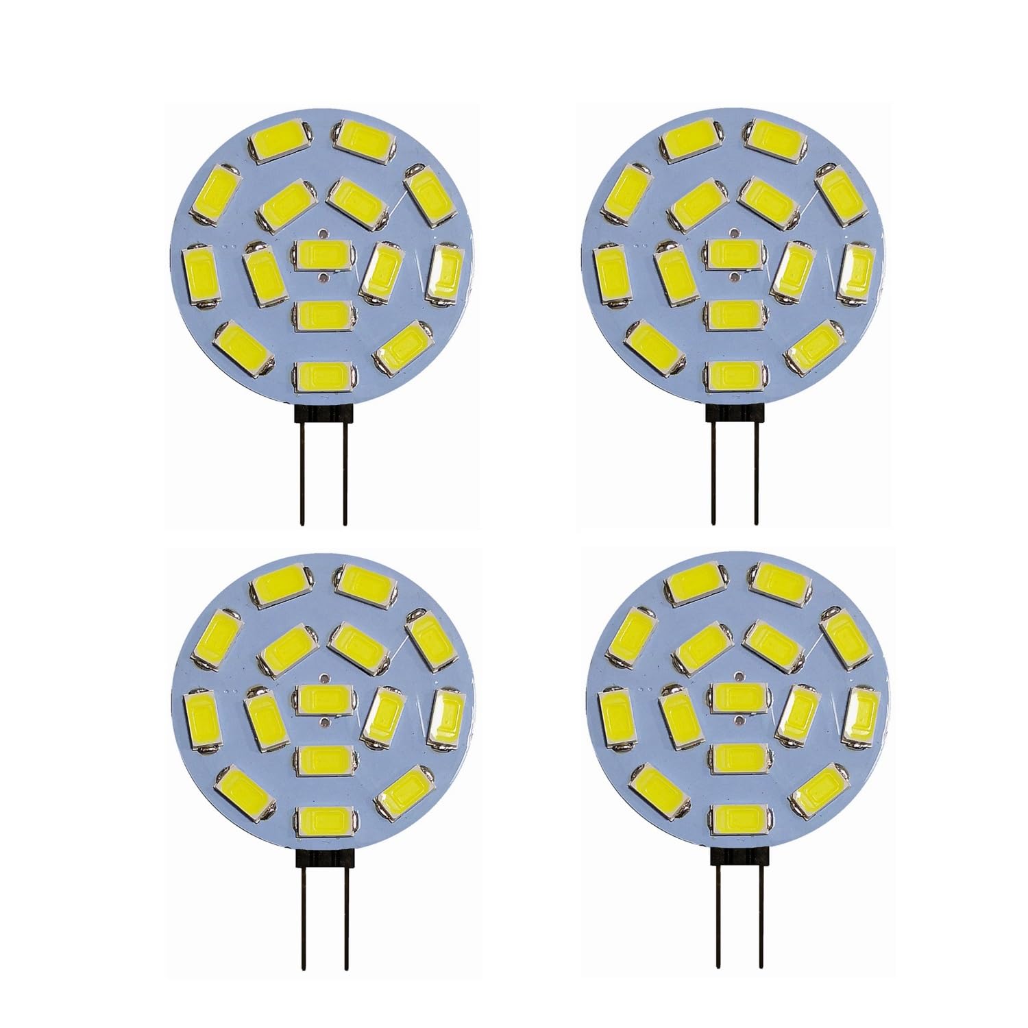 Żarówka LED G4 3W COB 6500K Biała, 12V AC/DC, Bip-pinowa baza, CRI 80+ Wysoka (12V-3W 20 sztuk/Biała 6500K)