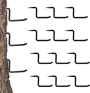 8 Pack 4-Inch Screw-in Tree Steps for Hunting - Heavy Duty Steel