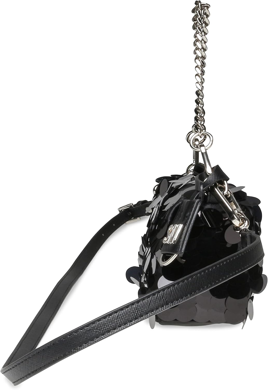 Steve Madden Noble-P Pailette Sequins Mini Bag, Black