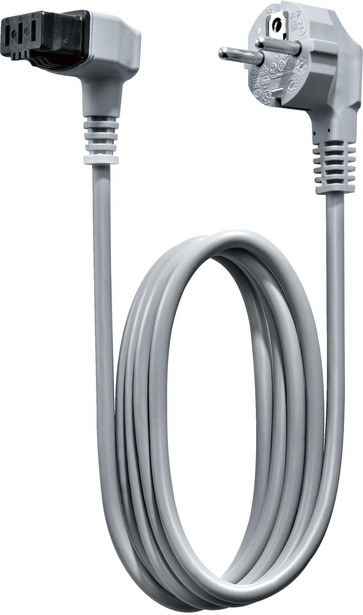 Bosch SMZ1051EU Zubehör für Geschirrspülen, Netzkabel mit EU-Stecker 5m, Made in Germany,Weiß