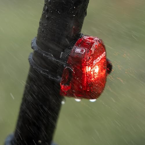 Miniatura 6 de SIGMA Nugget II Flash - Luz trasera para bicicleta, compacta, recargable, fácil fijación a los postes de asiento, estándar, modos intermitentes de