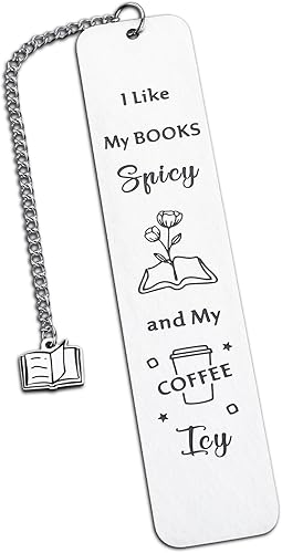 VANLOVEMAC Marcapáginas divertidos para mujeres y hombres, regalos para amigos, regalos de cumpleaños para mujeres, regalos para amantes del café,