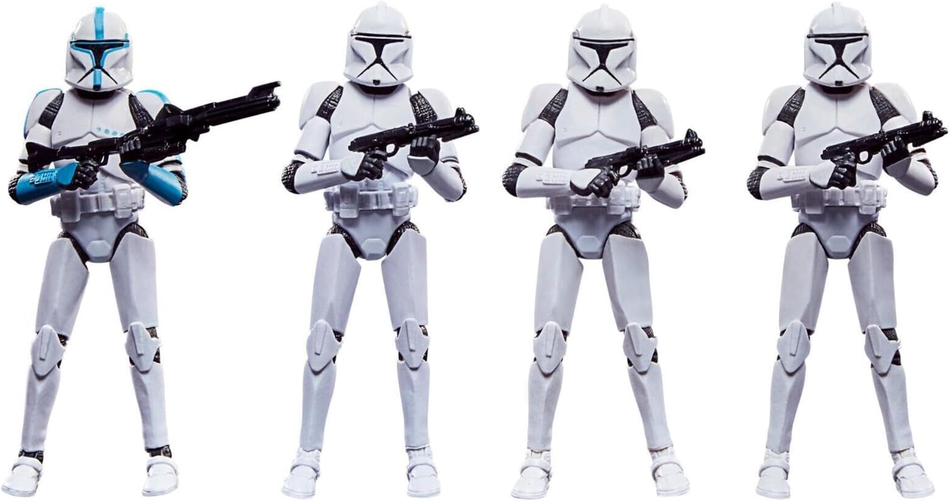 STAR WARS 3.75 Inch Action Figure 4-Pack | Phase I Clone Troopers