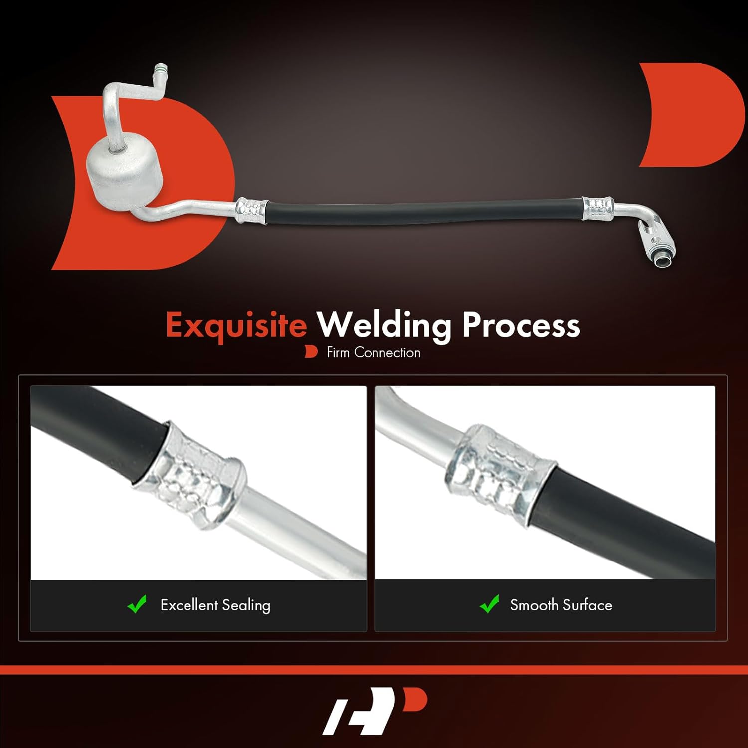 A-Premium A/C Suction Line Hose Assembly Compatible with Chevrolet Malibu 2007-2012, Pontiac G6 2006-2010, 2.4L 3.5L 3.9L, Compressor to Evap