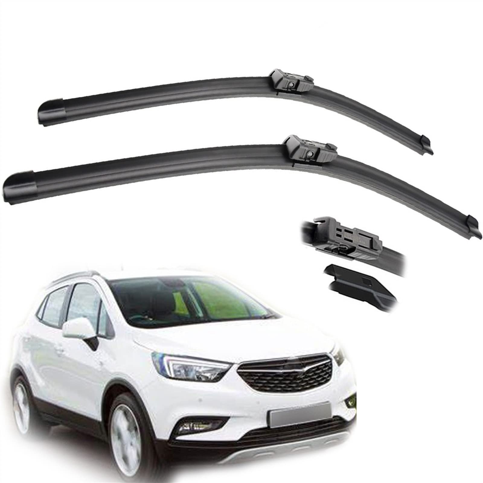 Essuie-glace voiture avant 26"+14" pour Opel Mokka 2012-2013 en kit de 2 balais de pare-brise