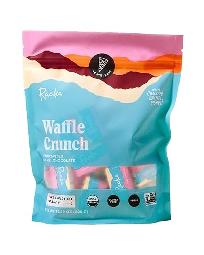 Raaka Mini barras crujientes de chocolate Snacks gourmet de chocolate negro 61 cacao Orgánico Kosher vegano sin gluten sin soja sin OMG sin