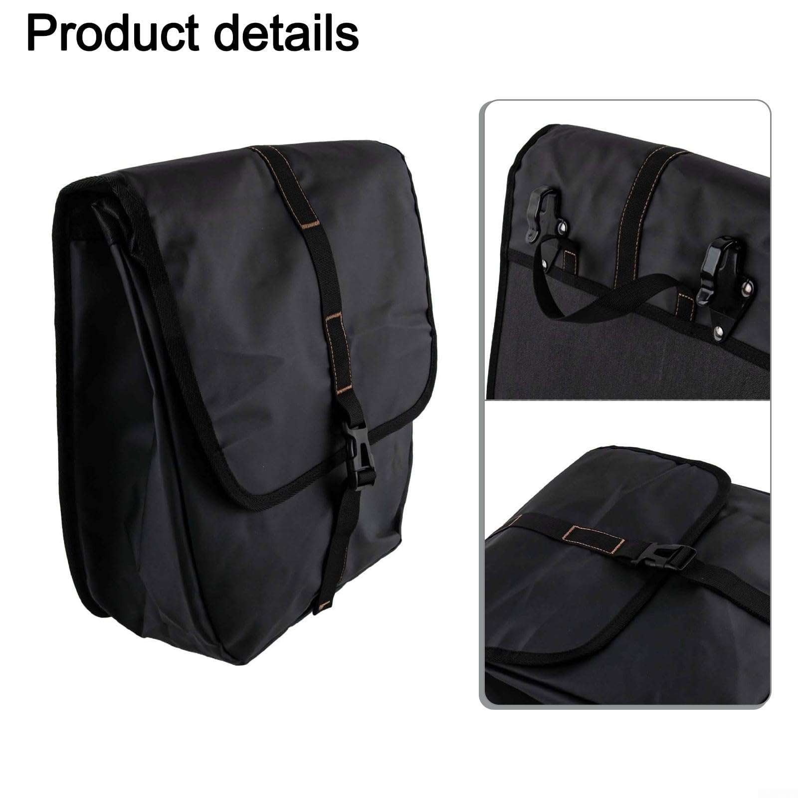Poliestere Bike Borsa Laterale 1PCS 23L Capacità Impermeabile Con Supporto Posteriore Rack E Flap Design Per Le Bici