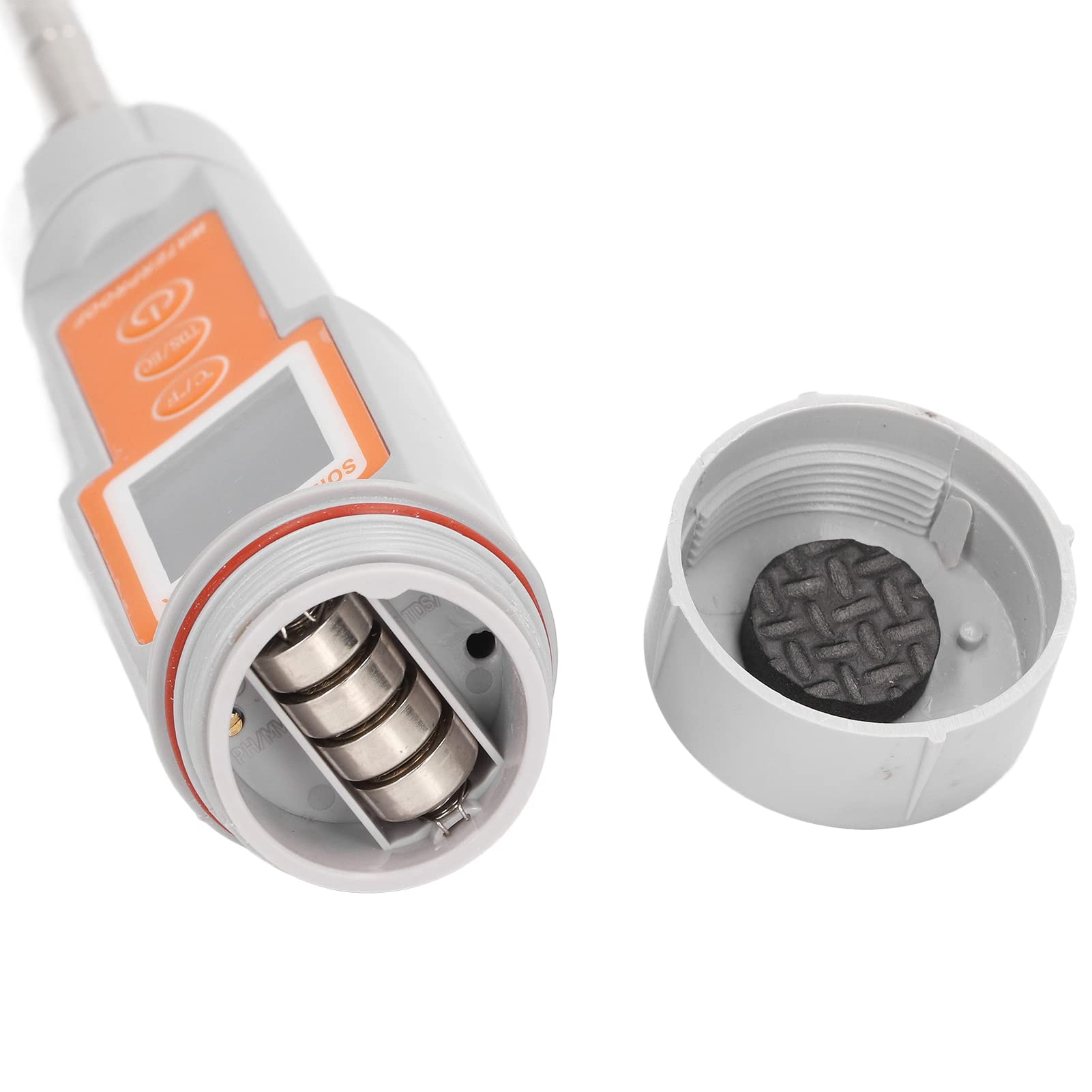 Haofy Medidor EC de Suelo Premium, Sensor TDS, Herramienta de Pantalla LED para Plantación de Horticultura, Probador de Temperatura de Respuesta Rápida para Agricultura, Tamaño Compacto