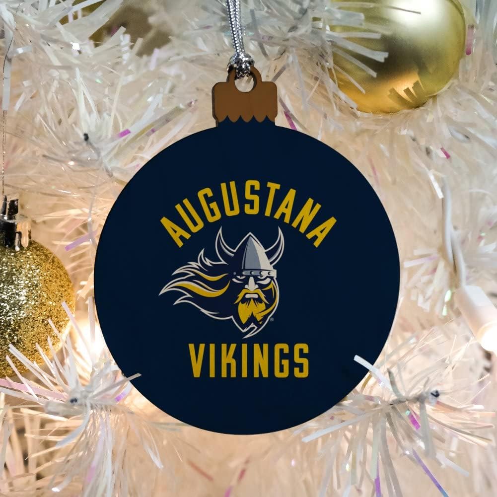 GRAPHICS & MORE Augustana University Vikings Logo Wood Christmas Tree Holiday Ornament - Image 5