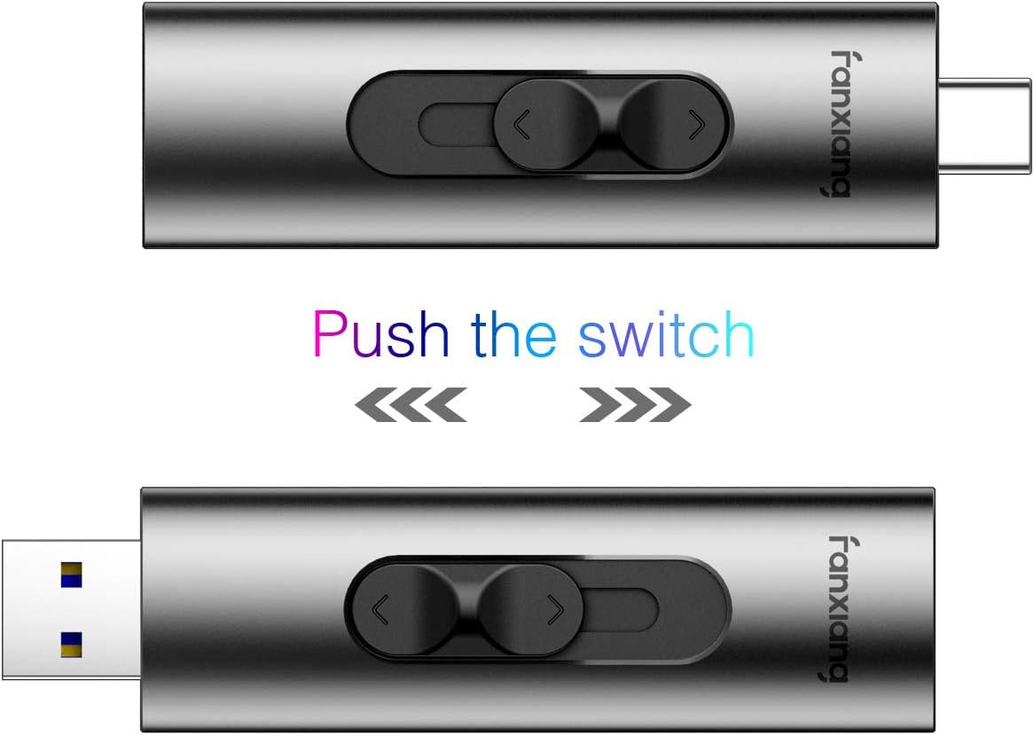 Fеаturеd Prоduсt USB Solid State Flash Drive 512GB 3.1 Portable Mini External SSD, USB Type C 2 in 1 Ultra Speed Extreme Memory Stick Storage with 550MB/s Data Transfer for Android, Laptop, PC, MAC, Space Grey