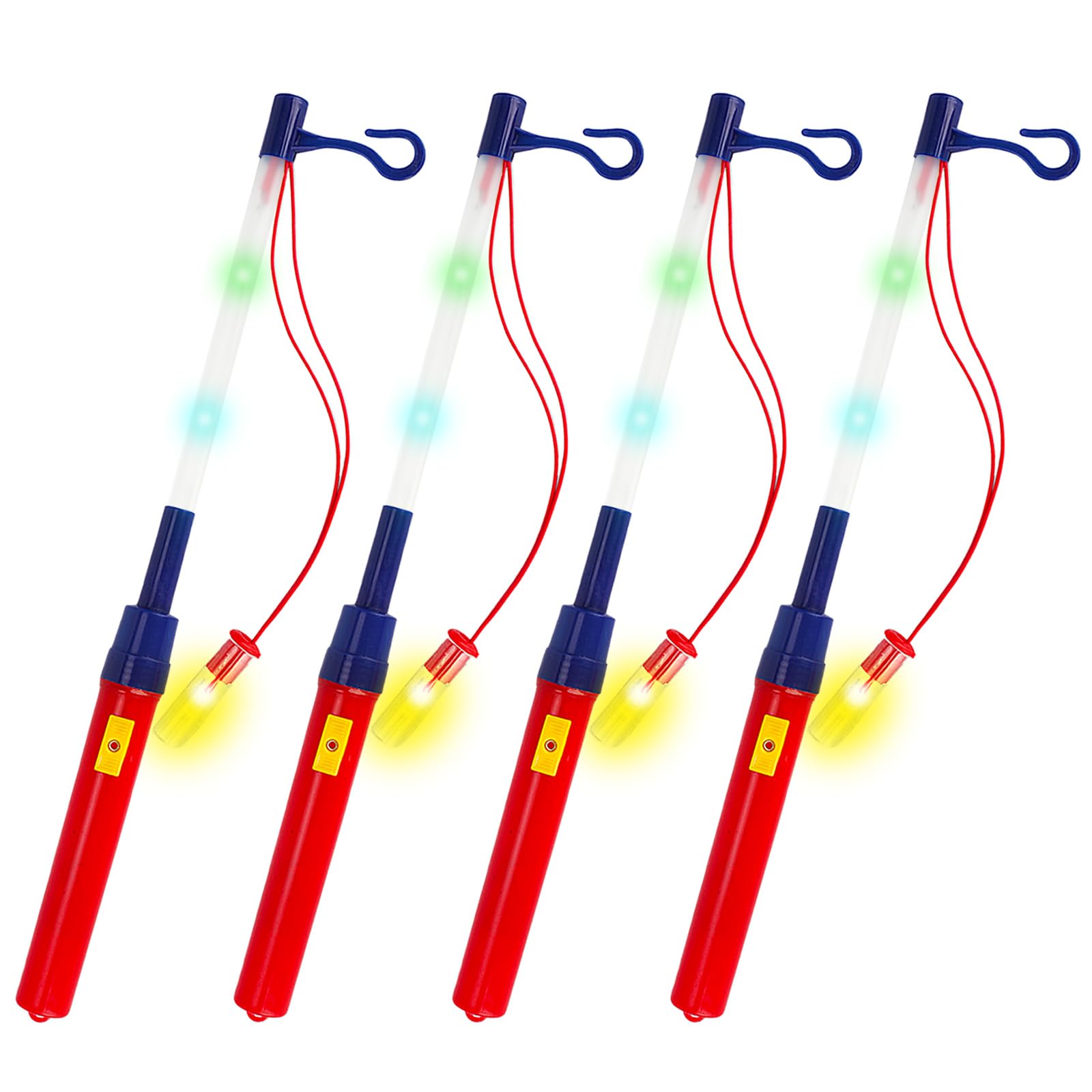 EKKONGLED Lantern Stick for Children, Lantern Rod with LED, Lantern Pole for Children, Lantern Rod with LED for St. Martin's Parades, Nursery, Costume Parties, Halloween (Colour 4)
