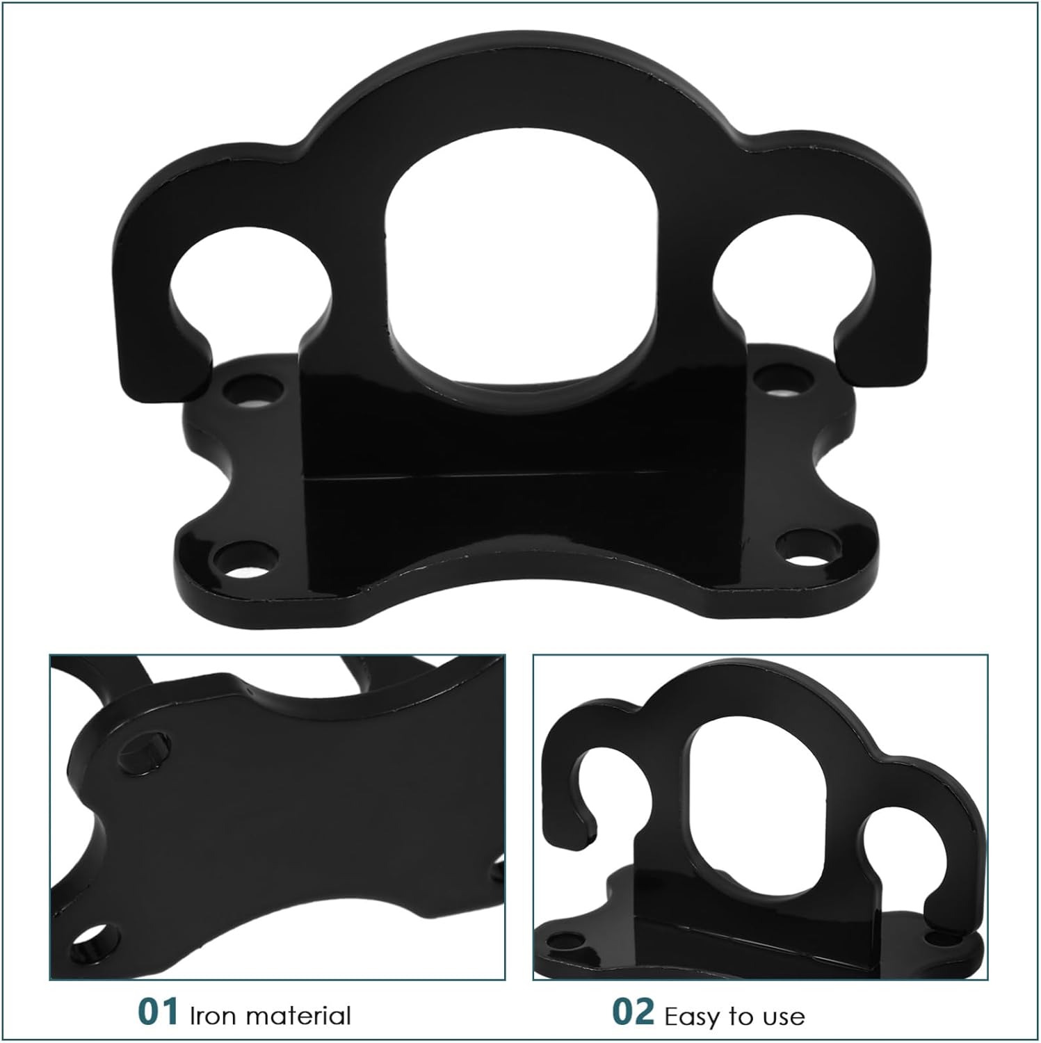 3pcs Heavy Duty Yoga Mat Mount Hooks for Home Gym Workout Wall Anchor Exercise Station Decor