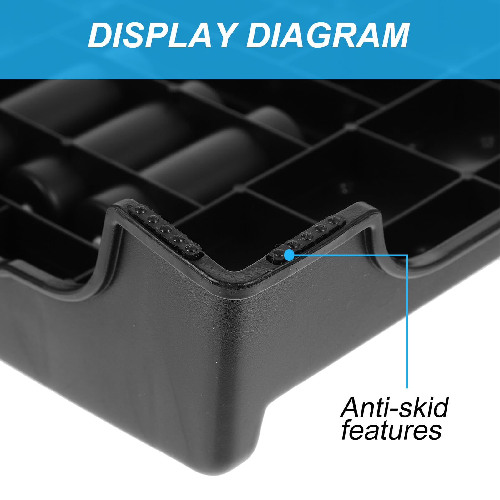 Generico Poggiapiedi Sotto Scrivania in Plastica Stabile Ergonomico per Adulti Supporto Gambe Antiscivolo per Ufficio e Cucina