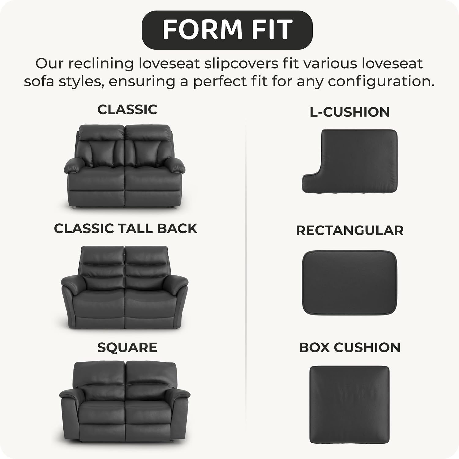 PAULATO BY GA.I.CO. Recliner Cover – Soft Form-Fit Slipcover – Stretch 1-Piece Reclining Furniture Protector – Machine Washable Velvet Fabric – Burgundy (Reclining Loveseat 50"-75" Wide)