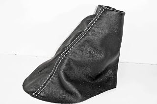 Funda para palanca de cambios compatible con Land Rover Freelander 2, piel auténtica, color negro