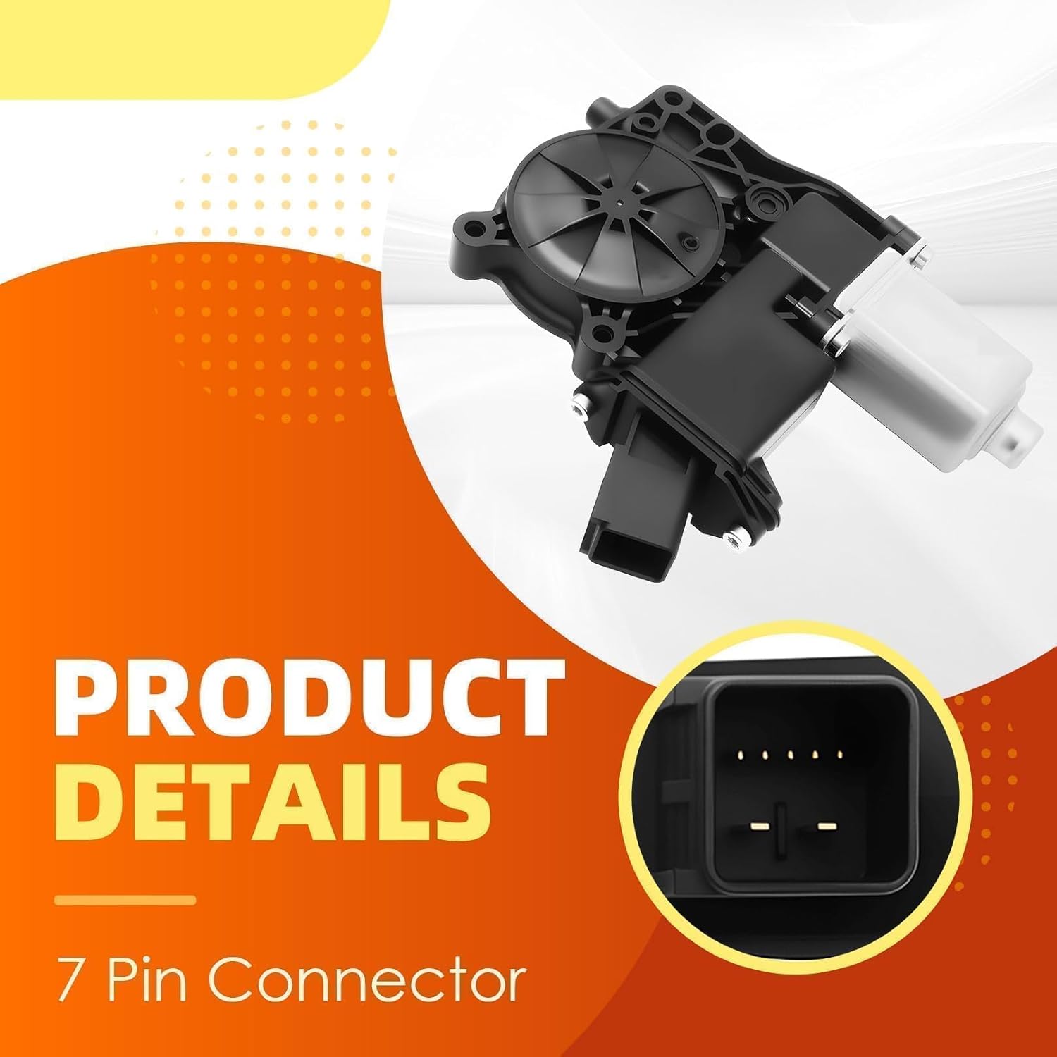 742-054 Front Left Driver Power Window Motor 7 pins Compatible with Escalade 2015-2020 Silverado Suburban Tahoe Sierra 1500 2500 3500 Yukon/XL 22921493 742054