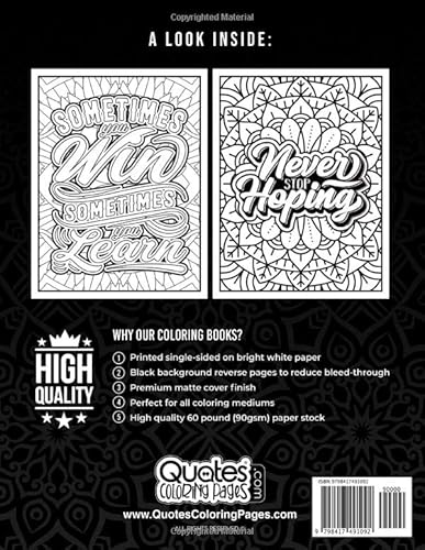 Inspirational Coloring Book For Adults: Yoga Brings Clarity To Life No Confusion: 45 Funny Color Pag