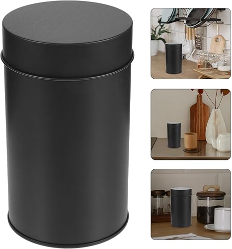 Miniatura 8 de EXCEART Recipiente de té de metal con tapa hermética, contenedor de almacenamiento para alimentos secos, frijoles de arroz